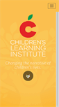 Mobile Screenshot of childrenslearninginstitute.org