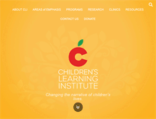 Tablet Screenshot of childrenslearninginstitute.org